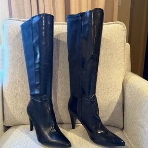 Calvin Klein Black Heeled Boots